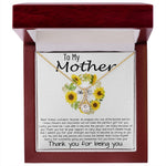 Mom Necklace, To My Mother Necklace Gift For Mom, Mother's Day Necklace From Daughter Son, Mother's Day Alluring Beautiful Necklace