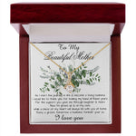 Mom Necklace, Son To My Mother Necklace On Wedding Day Gift For Mom, Mother Of The Groom Gift From Groom, Alluring Beautiful Necklace