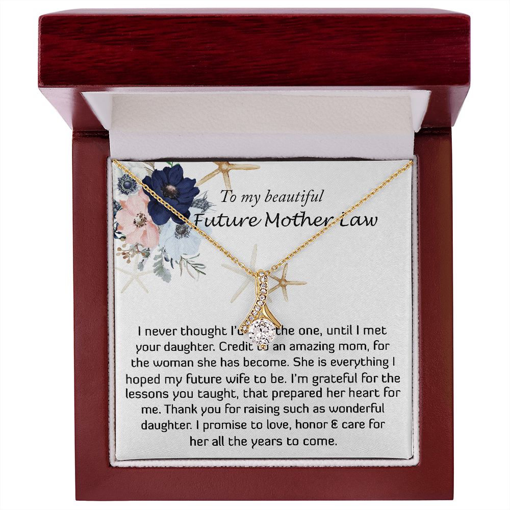 Mother-In-Law Necklace, Necklace Gift For Future Mother-In-Law From Future Son-In-Law, To My Future Mother-In-Law, Mother's Day Alluring Beautiful Necklace