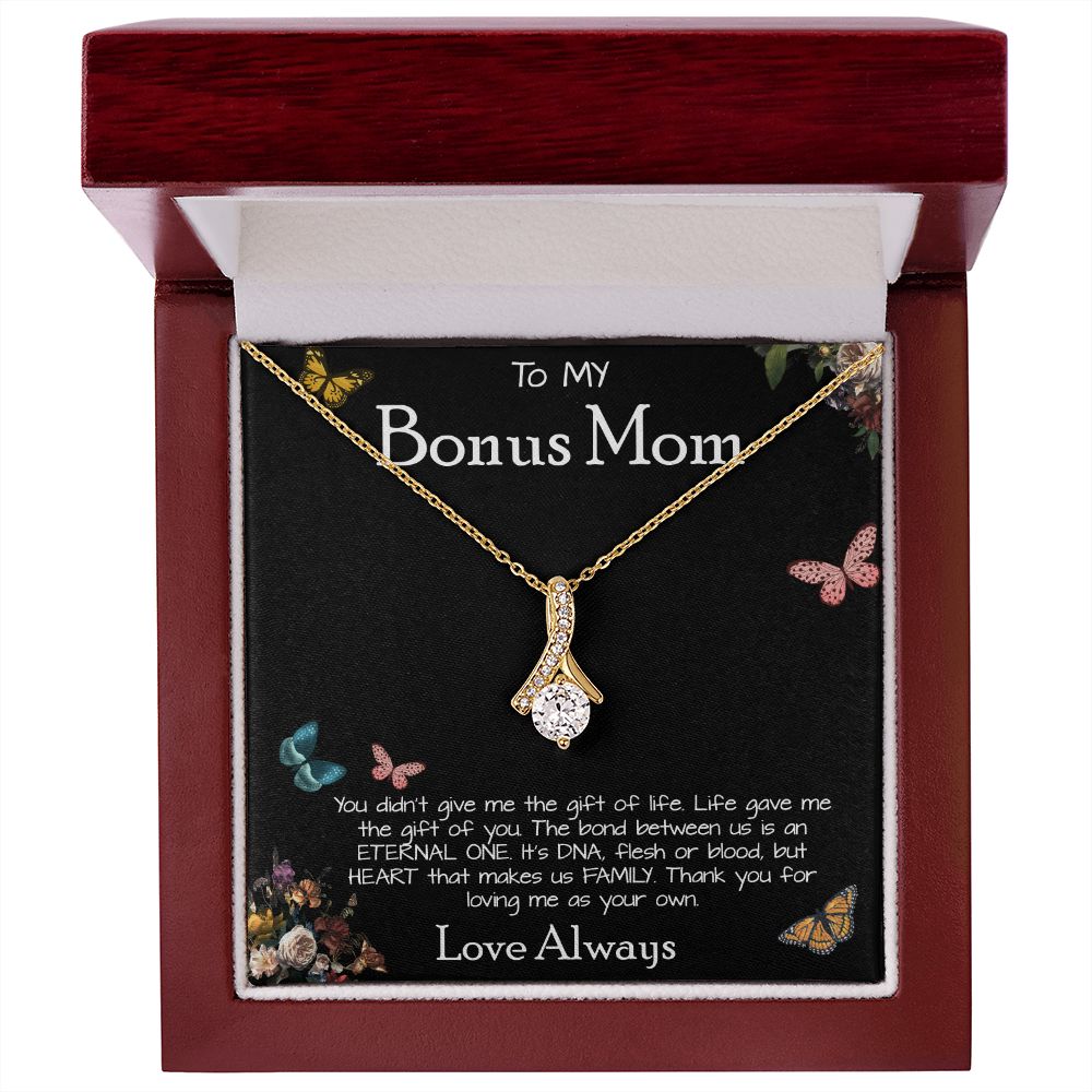 To My Bonus Mom Necklace Love Always Greatest Mother's Day Gift Necklace Mother's Day Alluring Beautiful Necklace