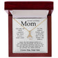 To My Loving Mom Necklace You're The World Necklace Gift For Mom From Son Mother's Day Alluring Beautiful Necklace