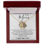 To My Mom - I Love You Mom, Mother's Day Necklace, Mother's Day Alluring Beautiful Necklace