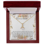 Bonus Mom Necklace, To My Beautiful Bonus Mom On My Wedding Day Necklace, Gift For Stepmother Of The Groom Gift Mother's Day Alluring Beautiful Necklace