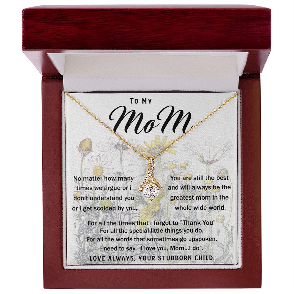 To My Mom Necklace Greatest Mom Mother's Day Gift Necklace Mother's Day Alluring Beautiful Necklace