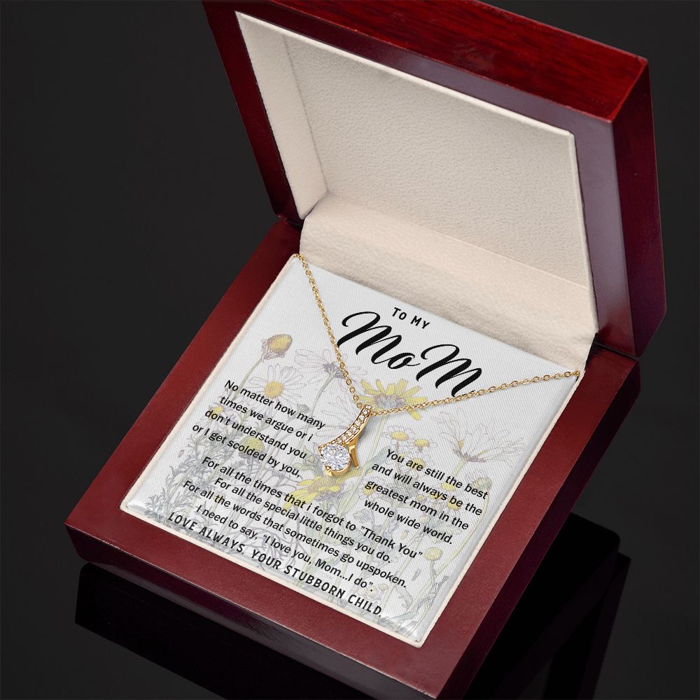 To My Mom Necklace Greatest Mom Mother's Day Gift Necklace Mother's Day Alluring Beautiful Necklace