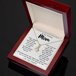 To My Amazing Mom Necklace From Son Little Boy You Taught Me Right Mom Birthday Gift For Her Mother's Day Necklace Mother's Day Alluring Beautiful Necklace