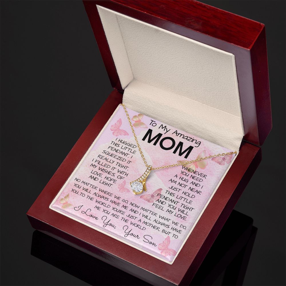 To My Mom Necklace From Son Gift Ideas For Mother's Day Necklace Mother's Day Alluring Beautiful Necklace
