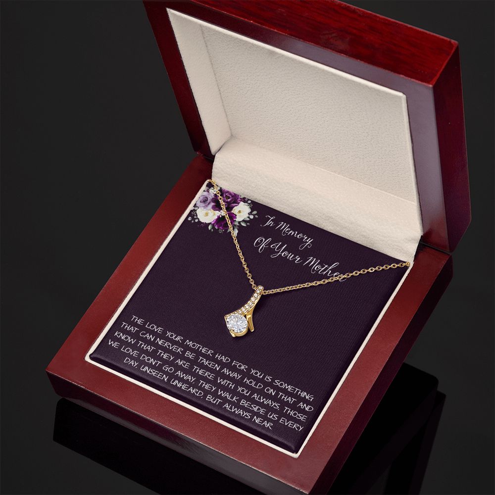 Daughter Necklace, Daughter loss of mom necklace gift, mother passing, loss of mother, sympathy In Memory Of Your Mother Necklace Mother's Day Alluring Beautiful Necklace