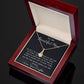 To My Beautiful Mom Necklace, Thank You For Never Ending Love From Daughter, Necklace Gift For Mom Mother's Day Alluring Beautiful Necklace