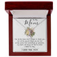 To My Mom - I Love You Mom, Mother's Day Necklace, Mother's Day Alluring Beautiful Necklace