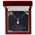 To My Mom Necklace -Mother's Day Gift For Mom From Son, Thank You Mom Mother's Day Alluring Beautiful Necklace