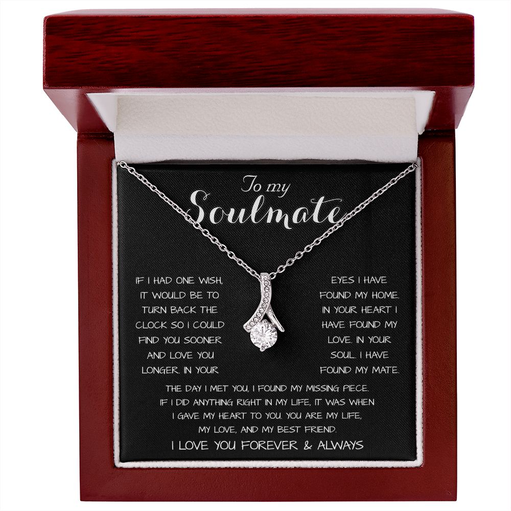 To My Soulmate - You Are My Life, My Love, And My Best Friend Mother's Day Necklace Mother's Day Alluring Beautiful Necklace