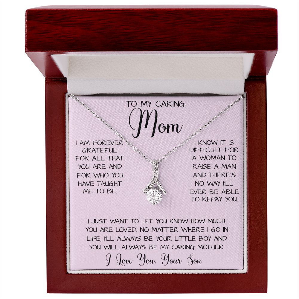 Gift For Caring Mom Form Son, To My Mom Necklace Gift For Mother's Day Mother's Day Alluring Beautiful Necklace