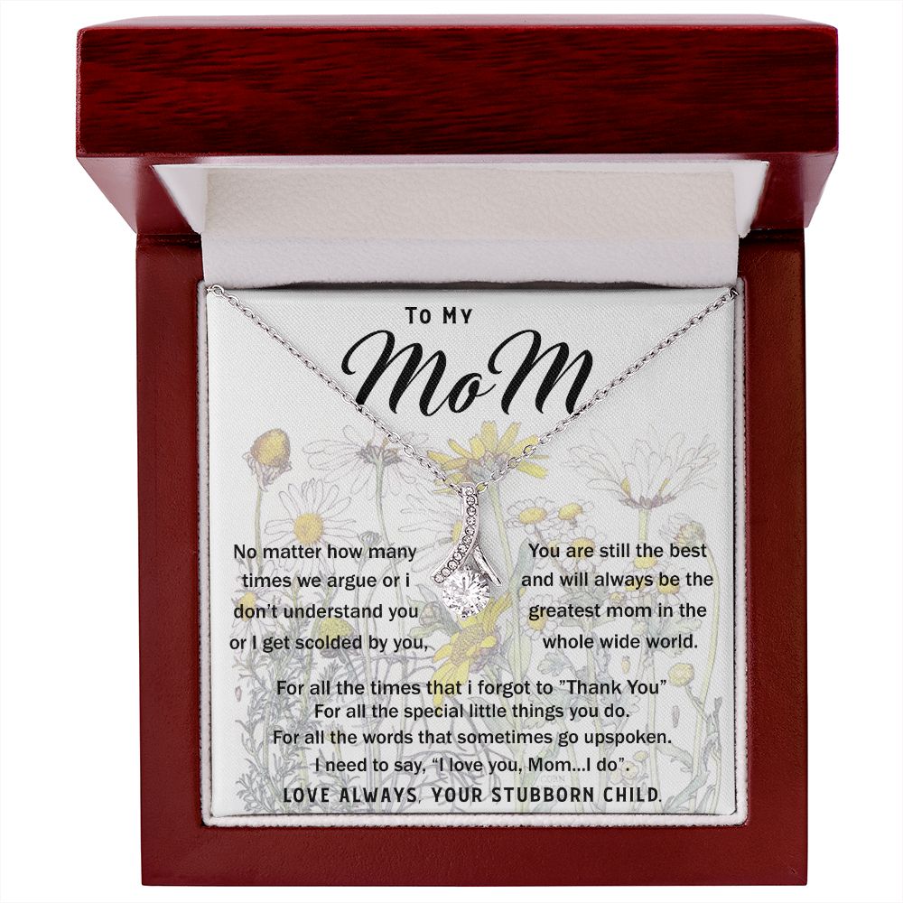 To My Mom Necklace Greatest Mom Mother's Day Gift Necklace Mother's Day Alluring Beautiful Necklace
