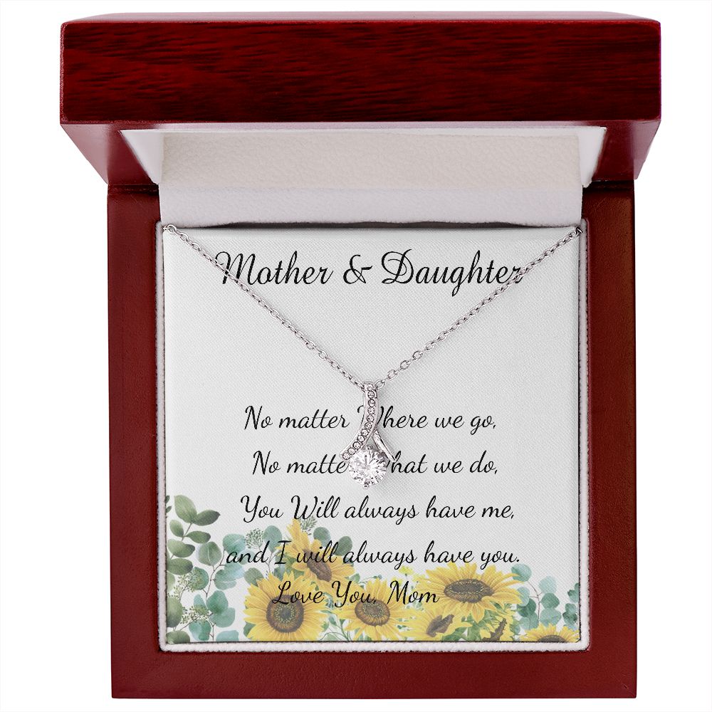 Mother Necklace - No Matter What - I Will Always Love You Mom Necklace, Mother's Day Alluring Beautiful Necklace