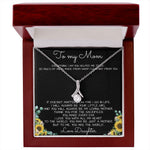 To My Mom Necklace You Are The World Mother Gift Necklace Mother's Day Alluring Beautiful Necklace