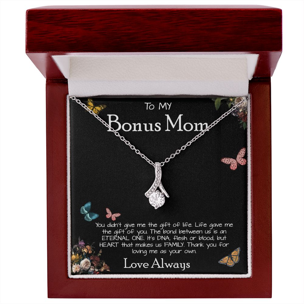 To My Bonus Mom Necklace Love Always Greatest Mother's Day Gift Necklace Mother's Day Alluring Beautiful Necklace