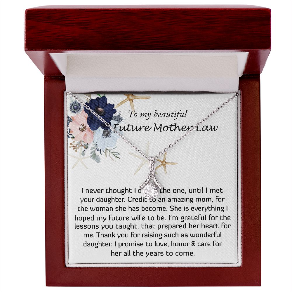 Mother-In-Law Necklace, Necklace Gift For Future Mother-In-Law From Future Son-In-Law, To My Future Mother-In-Law, Mother's Day Alluring Beautiful Necklace
