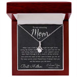 To My Mom Necklace, To My Beautiful Mom Necklace, Mother's Day Gift For Mom From Son, Thank You Mom Mother's Day Alluring Beautiful Necklace