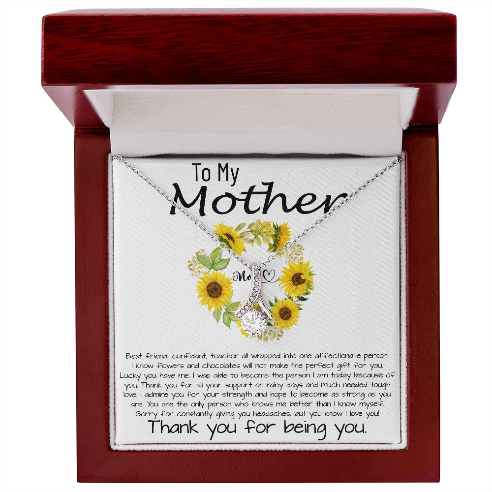 Mom Necklace, To My Mother Necklace Gift For Mom, Mother's Day Necklace From Daughter Son, Mother's Day Alluring Beautiful Necklace