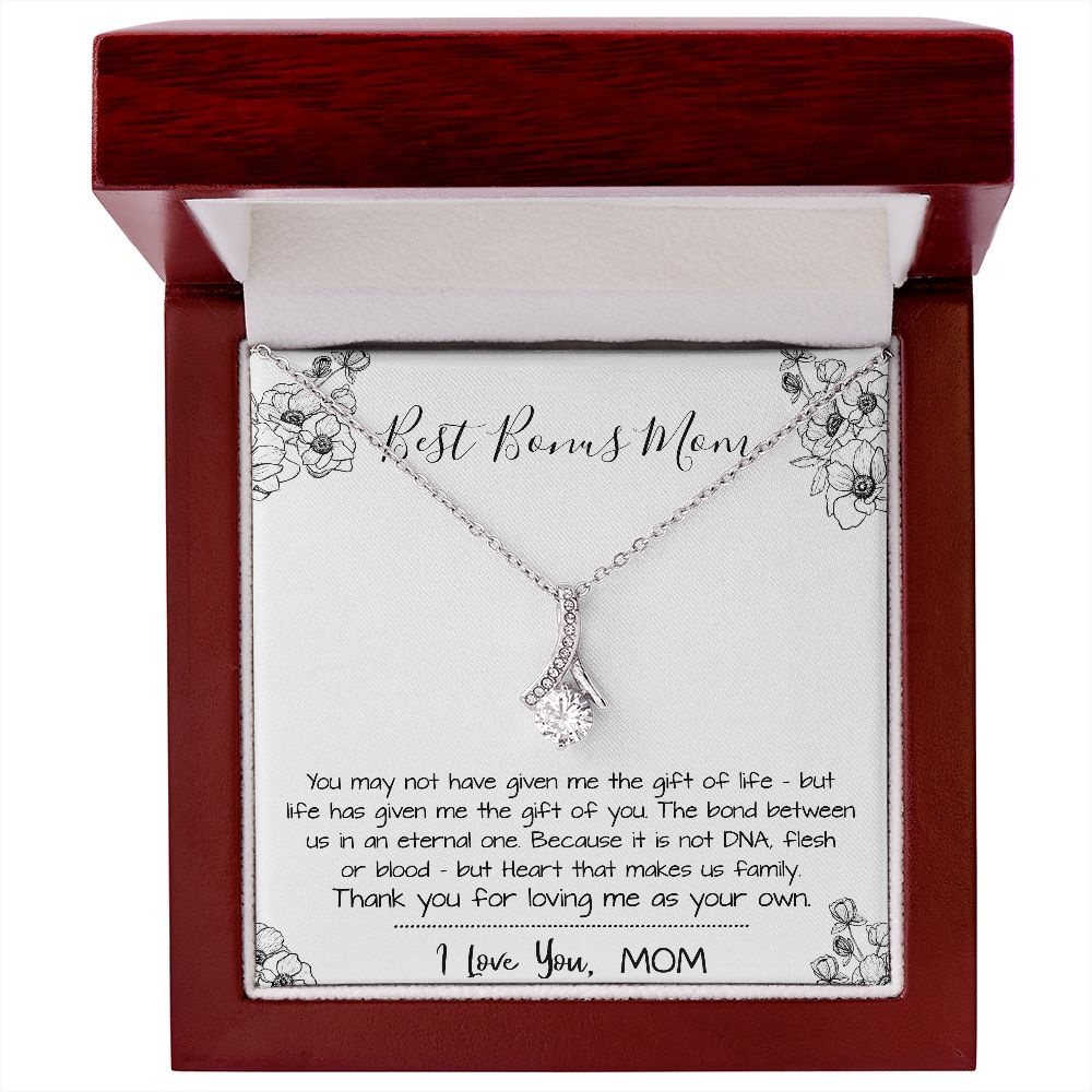 Mom Necklace, Stepmom Necklace, Bonus Mom Necklace, Mother's Day Gift For Step Mom Necklace, Mother's Day Alluring Beautiful Necklace