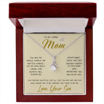 To My Loving Mom Necklace You Are Important To Me Gift For Her Mother's Day Mother's Day Necklace Mother's Day Alluring Beautiful Necklace