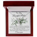 Mom Necklace, Son To My Mother Necklace On Wedding Day Gift For Mom, Mother Of The Groom Gift From Groom, Alluring Beautiful Necklace