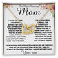 To my Amazing Mom Gift From Son Mother's Day Necklace Mother's Day Interlocking Hearts Necklace