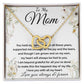 Mom Necklace - To My Mom - Love You Always And Forever - Mother's Day Gift Mother's Day Interlocking Hearts Necklace