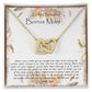 Bonus Mom Necklace, To My Beautiful Bonus Mom On My Wedding Day Necklace, Gift For Stepmother Of The Groom Gift Mother's Day Interlocking Hearts Necklace