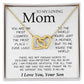 To My Loving Mom Necklace You're The World Necklace Gift For Mom From Son Mother's Day Interlocking Hearts Necklace