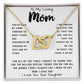 To My Loving Mom Necklace Gift I Need To Say Mom I Love You Gift For Her Mother's Day Necklace Mother's Day Interlocking Hearts Necklace