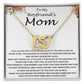 Mom Necklace, Mother-In-Law Necklace, Necklace Gift To My Boyfriend's Mom Gift, Future Mother-In-Law Necklace Mother's Day Interlocking Hearts Necklace