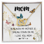 Mom Necklace Gift -Love You Always And Forever - Mother's Day Gift Mother's Day Interlocking Hearts Necklace