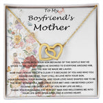 Mother-In-Law Necklace, To My Boyfriend's Mom Gift, Future Mother-In-Law Necklace Mother's Day Interlocking Hearts Necklace