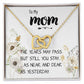 Mom Necklace Gift - Love You Always And Forever - Mother's Day Gift Mother's Day Interlocking Hearts Necklace