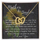 Mom Necklace Gift, Mothers's Day Necklace - Special Bond Mother's Day Interlocking Hearts Necklace