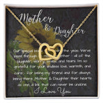 Mom Necklace Gift, Mothers's Day Necklace - Special Bond Mother's Day Interlocking Hearts Necklace