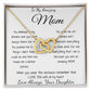 Mom Necklace - Gift for Mom from Daughter, Mother's Day Gift Mother's Day Interlocking Hearts Necklace