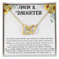 Mom Necklace, Mother Daughter Necklace, Gift For Mom, Mom Necklace, Birthday Gift Necklace Mother's Day Interlocking Hearts Necklace