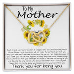 Mom Necklace, To My Mother Necklace Gift For Mom, Mother's Day Necklace From Daughter Son Mother's Day Interlocking Hearts Necklace