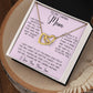 Gift For Caring Mom Form Son, To My Mom Necklace Gift For Mother's Day Mother's Day Interlocking Hearts Necklace