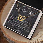 Grandmother Necklace, To My Beautiful Grandmother Necklace, Mother's Day Gift For Grandma Grandmother, Thank You Mother's Day Interlocking Hearts Necklace