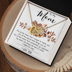 Mom Necklace, Mom Gift From Daughter, Mother Day Necklace Meaningful For Mom Christmas Gift For Mom Necklace Mother's Day Interlocking Hearts Necklace