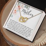 To Mom - Gentle Guidance Mother's Day Interlocking Hearts Necklace