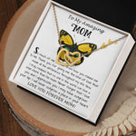 Mom Necklace Gift - To My Amazing Mom - From Son - Beautiful Gift Set Mom Necklace Mother's Day Interlocking Hearts Necklace