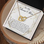 Stepmom Necklace, Bonus Mom Necklace, Step Mother Gift From Bride, Mother's Day Gift For Step Mom Necklace Mother's Day Interlocking Hearts Necklace
