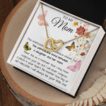 Mom Necklace Gift - To My Mom - Gift From Daughter - Mother's Day Necklace Mother's Day Interlocking Hearts Necklace