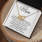 Mom Necklace - To My Mom - Love You Always And Forever Mother's Day Interlocking Hearts Necklace