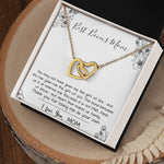 Mom Necklace, Stepmom Necklace, Bonus Mom Necklace, Mother's Day Gift For Step Mom Necklace Mother's Day Interlocking Hearts Necklace